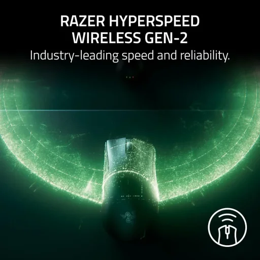ماوس ألعاب لاسلكي ريزر ديف أدر V4 برو - أبيض Razer DeathAdder V4 Pro Wireless Gaming Mouse - White