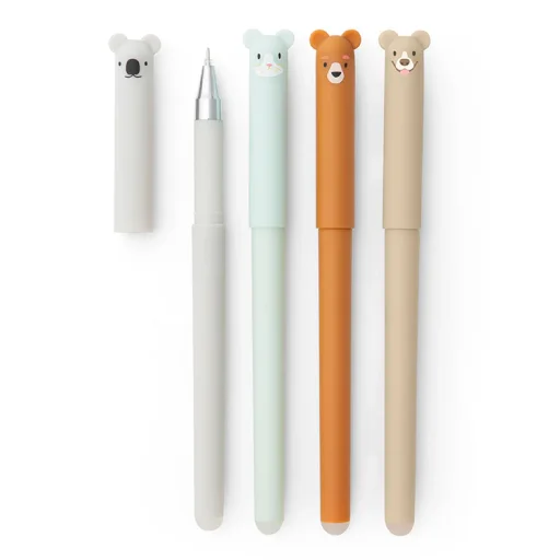 كيكر لاند أقلام حيوانات قابلة للمسح Kikkerland Erasable Animal Pens