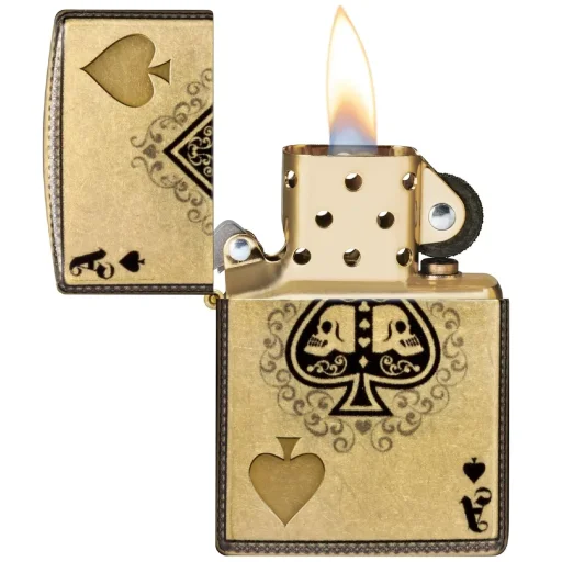 زيبو ولاعة أيس أوف سبيدز ديزاين مضادة للرياح Zippo Ace of Spades Design Windproof Lighter