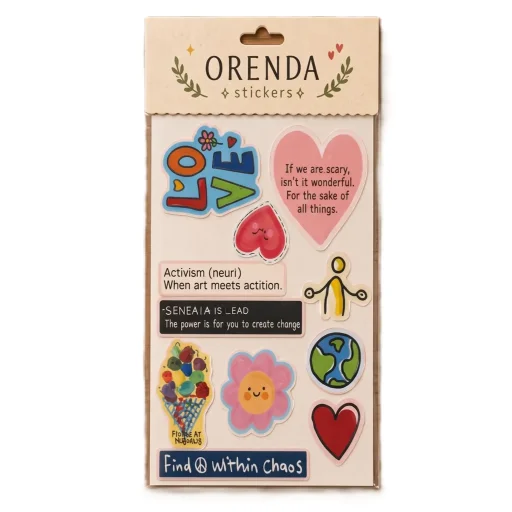 ورقة ملصقات A5 - أوريندا A5 Stickers Sheet - Orenda