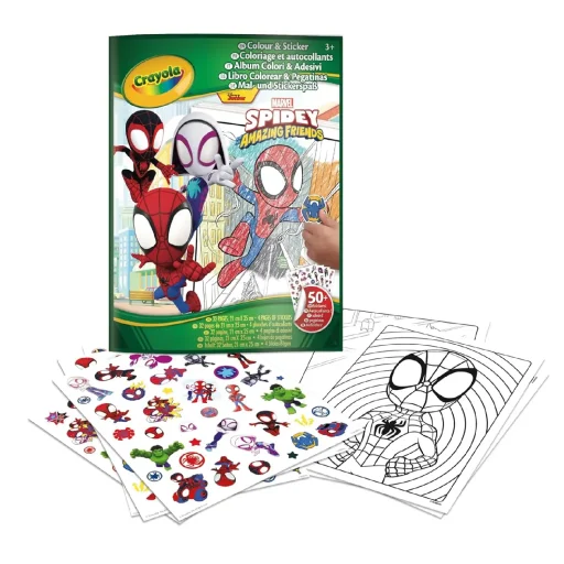 كرايولا مجموعة أنشطة تلوين وملصقات - مارفل سبايدي وأصدقائه المذهلين Crayola Color & Sticker Activity Set - Marvel Spidey and His Amazing Friends