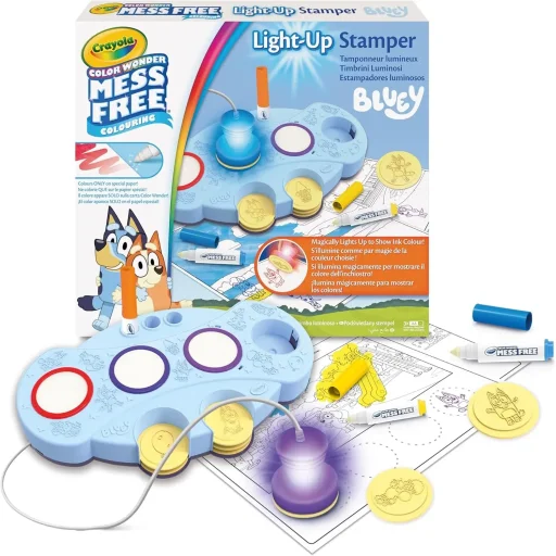ختم كرايولا كولور وندر المضيء - بلوي Crayola Color Wonder Light-Up Stamper - Bluey