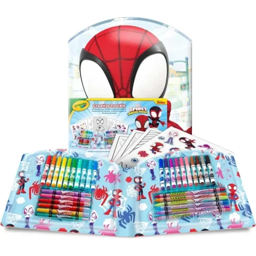 حقيبة تلوين كرايولا - مارفل سبايدي وأصدقائه المذهلين، 40 قطعة Crayola Coloring Case - Marvel Spidey and His Amazing Friends, 40 Pieces