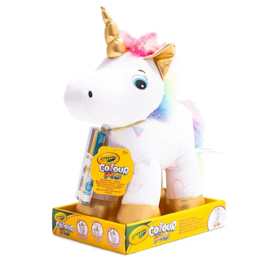 كرايولا دمية يونيكورن محشوة للتلوين Crayola Color Me Plush Unicorn