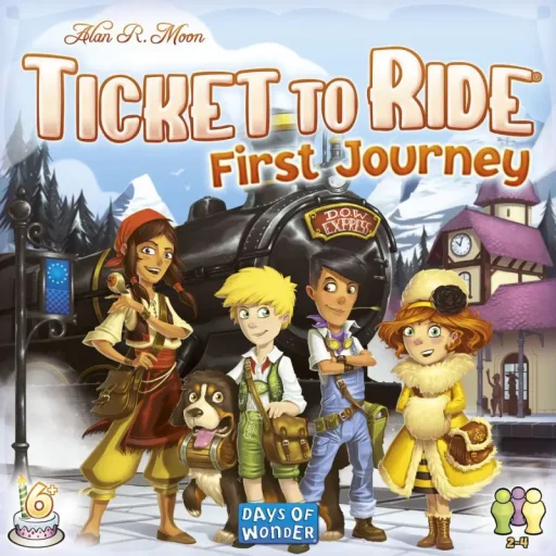 لعبة لوحية تيكيت تو رايد: الرحلة الأولى أوروبا Ticket to Ride: First Journey Europe Board Game