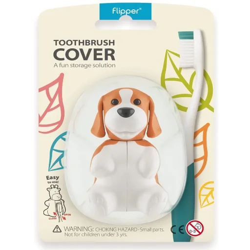 فليبر غطاء فرشاة أسنان حيوان مرح - بيجل Flipper Toothbrush Cover Fun Animal - Beagle