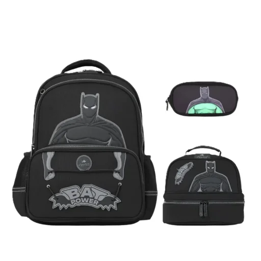 جلوسي بيرد حقيبة ظهر باتمان + مقلمة GB5704 Glossy Bird Batman Bakcpack + Pencil Case GB5704
