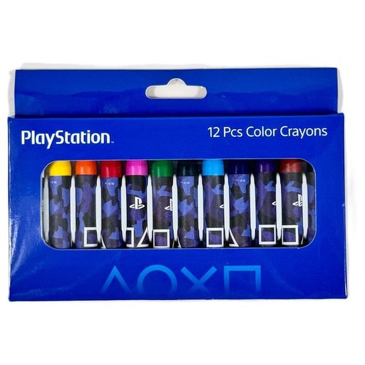 سوني بلايستيشن العب بالتمويه طقم أقلام تلوين شمعية من 12 قطعة - Tbt25Playstation114 Sony Plastation Play In Camo Crayons 12Pc Set - Tbt25Playstation114