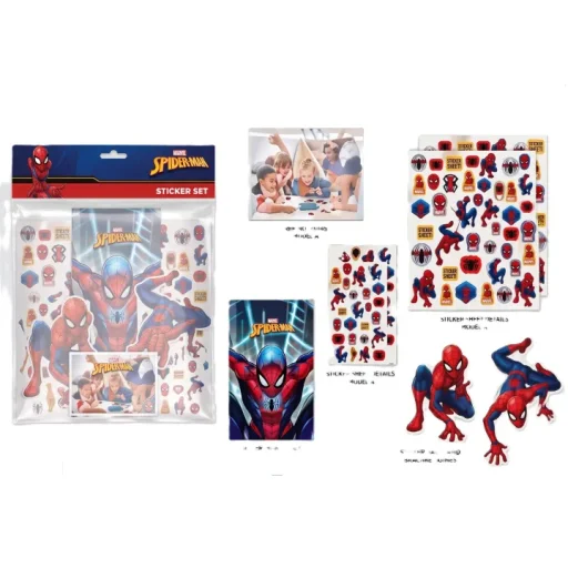 مارفل سبايدرمان بلا حدود طقم ملصقات من 3 قطع - Tbt25Reg149 Marvel Spider-Man Beyond Limits 3Pc Sticker Set - Tbt25Reg149