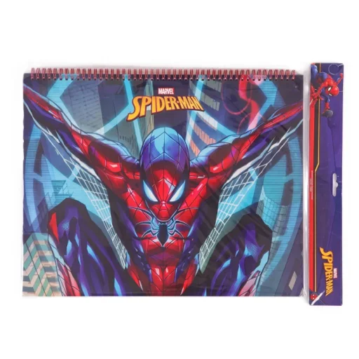 مارفل سبايدرمان بلا حدود دفتر رسم مقاس A3 - Tbt25Reg155 Marvel Spider-Man Beyond Limits A3 Sketchbook - Tbt25Reg155