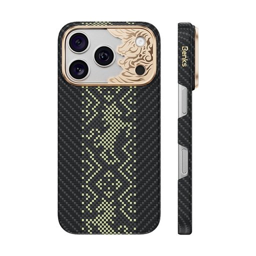 بينكس ArmorAir Knight كفر من الكيفلار لـ ايفون 18 Pro Max / 17 Pro Max - أسود Benks ArmorAir Knight Kevlar Case for iPhone 18 Pro Max / 17 Pro Max - Black