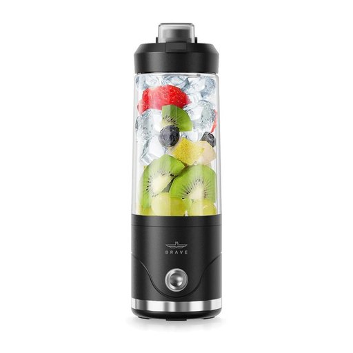بريف Blendo خلاط محمول 650 مل بسرعة 20,000 دورة في الدقيقة - أسود (BBL-01BK) Brave Blendo 650ml Portable Blender 20,000 RPM - Black (BBL-01BK)