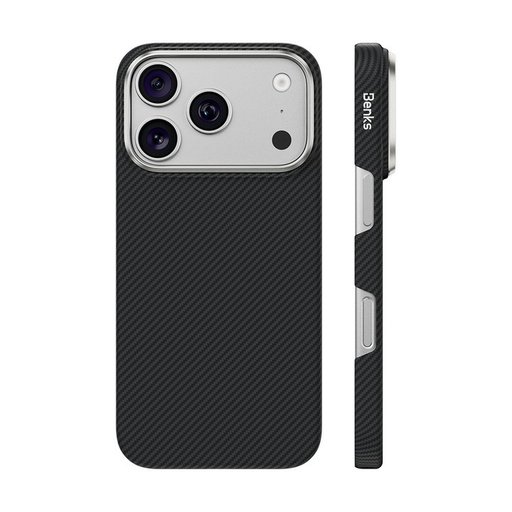 بينكس 600D Air C1 كفر من الكيفلار لـ ايفون 18 Pro Max / 17 Pro Max - أسود Benks 600D Air C1 Kevlar Case for iPhone 18 Pro Max / 17 Pro Max - Black