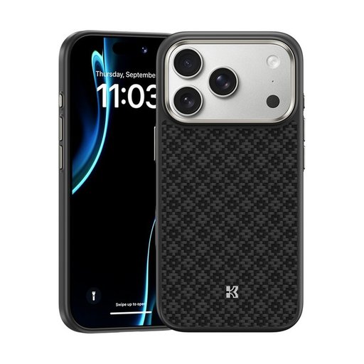 بينكس ArmorGrid Pro 600D كفر من الكيفلار لـ ايفون 18 Pro Max / 17 Pro Max - أسود Benks ArmorGrid Pro 600D Kevlar Case for iPhone 18 Pro Max / 17 Pro Max - Black