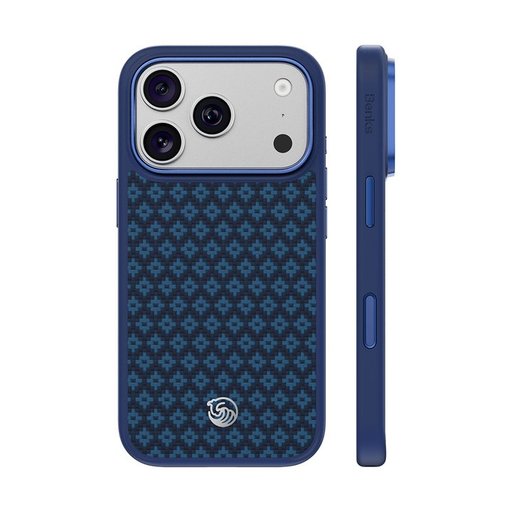 بينكس ArmorGrid Pro 600D كفر من الكيفلار لـ ايفون 18 Pro Max / 17 Pro Max - أزرق Benks ArmorGrid Pro 600D Kevlar Case for iPhone 18 Pro Max / 17 Pro Max - Blue