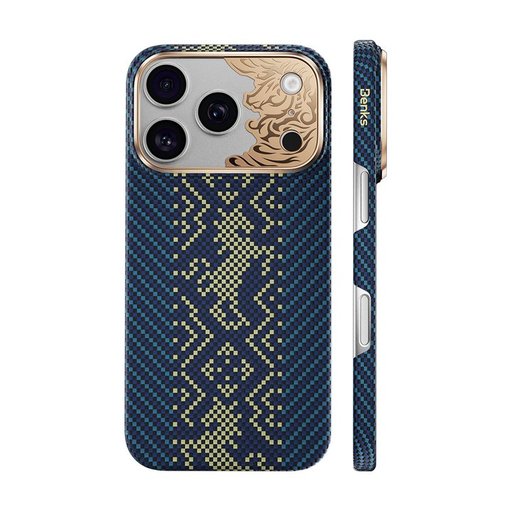 بينكس ArmorAir Knight كفر من الكيفلار لـ ايفون 18 Pro Max / 17 Pro Max - أزرق Benks ArmorAir Knight Kevlar Case for iPhone 18 Pro Max / 17 Pro Max - Blue
