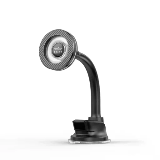 بريف حامل هاتف مغناطيسي للسيارة للوحة القيادة والزجاج الأمامي - أسود (BHL-57) Brave Magnetic Car Phone Holder for Dashboard & Windshield - Black (BHL-57)