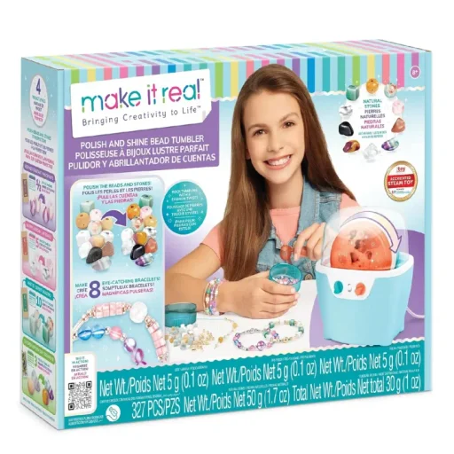 ميك إت ريل جهاز تلميع الخرز بولش آند شاين Make It Real Polish And Shine Bead Tumbler