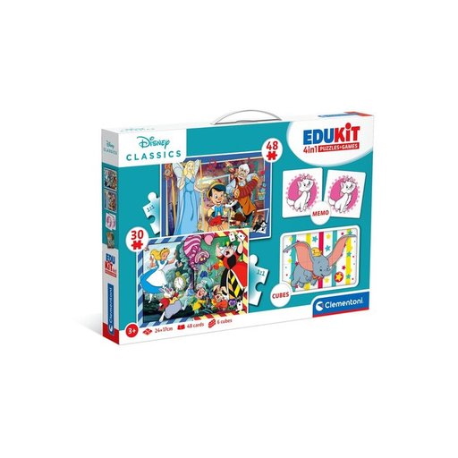 كليمينتوني إديوكيت 4 في 1 كلاسيكيات ديزني Clementoni Edukit 4In1 Disney Classics