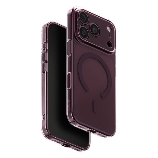 يونيك AirSuit MagClick كفر لهاتف ايفون 18 Pro - عنابي لامع UNIQ AirSuit Magnetic Hybrid Case for iPhone 18 Pro - Glossy Burgundy