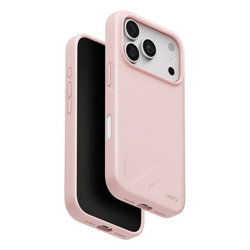 يونيك لينو ماج كليك حافظة هجينة لآيفون 18 برو (6.3 بوصة) - وردي شاحب UNIQ Lino Magnetic Hybrid Case for iPhone 18 Pro - Pale Rose
