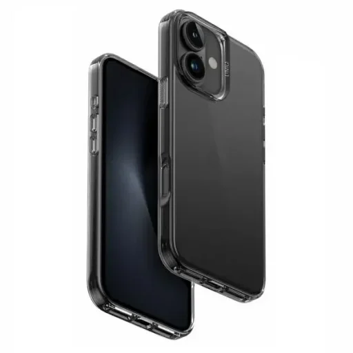 يونيك اير فيندر كفر حماية هجين لآيفون 16 اير - مدخن (رمادي) UNIQ Air Fender Hybrid Case for iPhone 16 - Gray Tinted