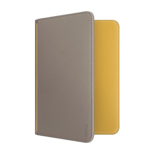 يونيك Belmont حافظة جواز سفر تحجب إشارات RFID - رمادي صواني (رمادي صواني / أصفر كناري) UNIQ Belmont RFID-Blocking Passport Holder - Flint Gray / Canary Yellow