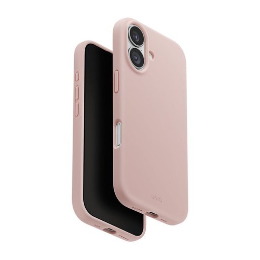 يونيك Lino MagClick كفر حماية هجين لـ ايفون 17 - وردي فاتح UNIQ Lino Magnetic Hybrid Case for iPhone 17 - Blush Pink