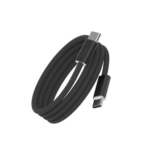 ويوو Wi-C101 Essen كيبل مجدول من USB-C إلى USB-C بقدرة 240 واط وطول 1.5 متر - أسود WiWU Wi-C101 Essen 240W USB-C to USB-C Braided Cable 1.5m - Black