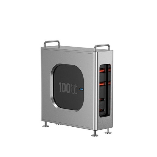 ويوو Wi-G013 Warrior شاحن GaN بأربعة منافذ وقدرة 100 واط - منفذا USB-C ومنفذا USB-A WiWU Wi-G013 Warrior 100W 4-Port GaN Charger - 2 USB-C + 2 USB-A