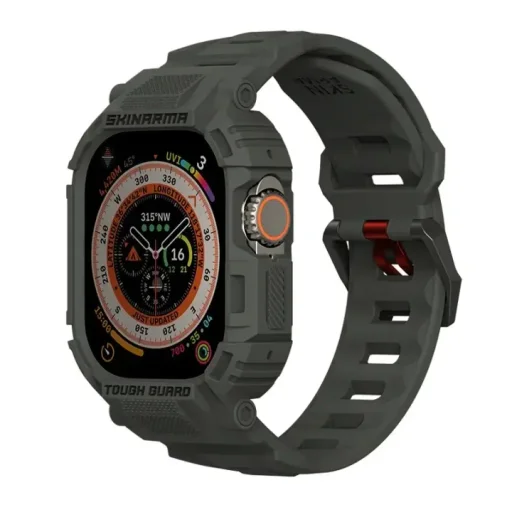 سكينارما ميكا 2 في 1 سوار ساعة أبل ألترا + حافظة 49 مم - أخضر Skinarma MECHA 2-IN-1 Apple Watch Ultra Strap + Case 49Mm - Green