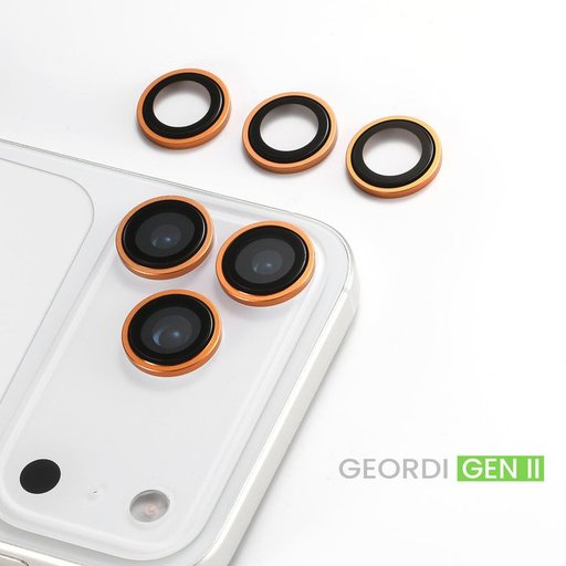 واقي عدسة كاميرا هلوشور GEORDI GEN II إطار ألمنيوم مع زجاج مقسى 9H+ iPhone 17 Pro / 17 Pro Max HaloSure GEORDI GEN II 9H+ iPhone 17 Pro 17 Pro Max Screen Protector