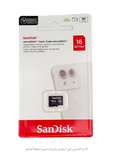 بطاقة ذاكرة SanDisk Ultra microSDHC UHS-I بسرعة 100MB/s - 16GB SanDisk Ultra microSDHC UHS-I 100MB/s 16GB Memory Card