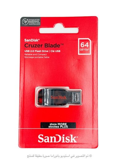 فلاش ميموري SanDisk Cruzer Blade USB 2.0 - 64GB SanDisk Cruzer Blade USB 2.0 64GB USB Flash Drive