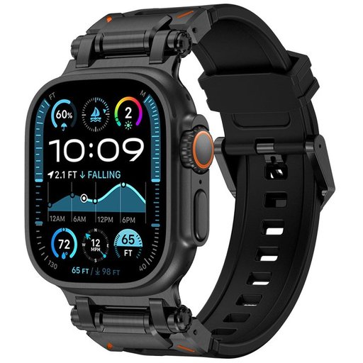 سير فقط (بدون ساعة) - COTECi Titanium Armor Band 4 لساعة ابل COTECi Titanium Armor Band 4