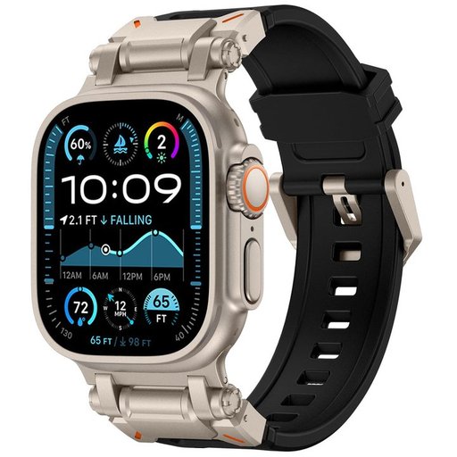 سير فقط (بدون ساعة) - COTECi Titanium Armor Band 4 لساعة ابل COTECi Titanium Armor Band 4
