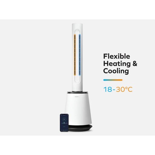مروحة تبريد ومدفأة ذكية من موماكس المتطورة كلياً Momax Air Pure Duolot Uv Hot & Cool Purifying Fan