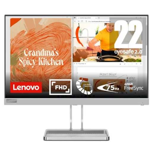 لينوفو شاشة L22i-40 قياس 21.5 بوصة FHD IPS وبمعدل تحديث 75 هرتز Lenovo L22i-40 21.5-inch FHD IPS Monitor – 75Hz