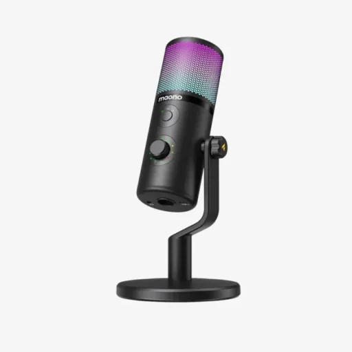 ماونو ميكروفون يو إس بي DM50 Pro MAONO DM50 Programmable USB Condenser Microphone with 3 Polar Patterns and RGB Lighting - Black