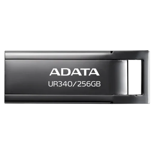 إيه داتا UR340 256 جيجابايت يو إس بي 3.2 الجيل الأول فلاش درايف معدني - أسود ADATA UR340 256GB USB 3.2 Gen 1 Metal Flash Drive - Black