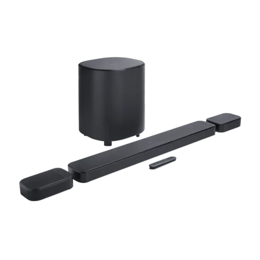 ساوند بار JBL 7.1 بقدرة 780 واط مع تقنية Dolby Atmos ومضخم صوت لاسلكي JBL Bar 800MK2 7.1-Channel Dolby Atmos Soundbar with Detachable Surround Speakers and Wireless Subwoofer - Black