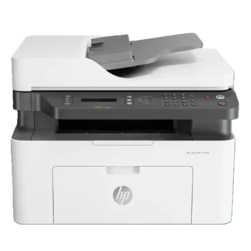 طابعة متعددة الوظائف HP Laser MFP 137fnw مع دعم Wi-Fi والطباعة من الأجهزة المحمولة HP Laser MFP 137fnw All-in-One Printer Wi-Fi Mobile Printing
