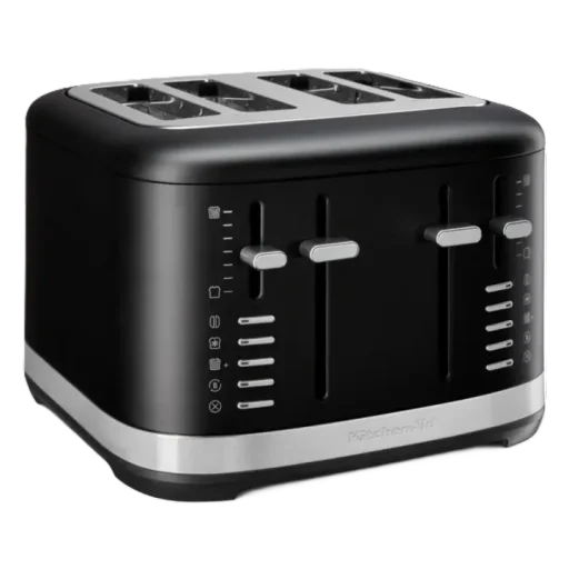 محماصة خبز لأربع شرائح من كيتشن إيد (Black) KitchenAid 4 SLICE TOASTER (Black)