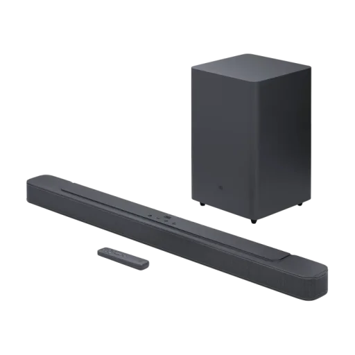 JBL ساوند بار 2.1 قناة ديب باس (MK2) مع مضخم صوت لاسلكي - أسود JBL Bar 2.1 Deep Bass MK2 2.1-Channel Soundbar with Wireless Subwoofer - Black