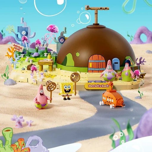 منزل باتريك النجمي – مكعبات تركيب سبونج بوب SpongeBob Patrick Star House Building Blocks Set
