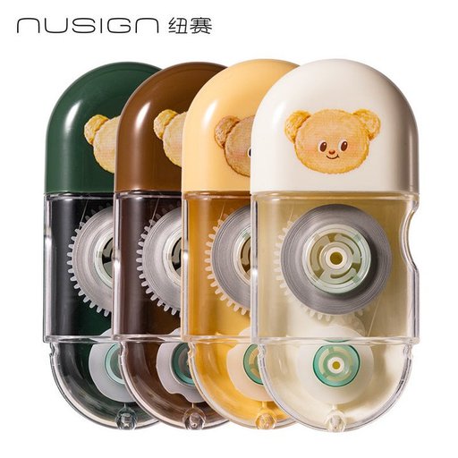 شريط تصحيح بتصميم الدب – هيكل شفاف Bear Correction Tape with Transparent Case