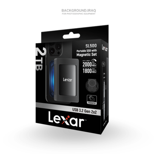 Lexar® SL500 Portable SSD with Magnetic Set 1TB & 2TB Lexar® SL500 Portable SSD with Magnetic Set 1TB & 2TB