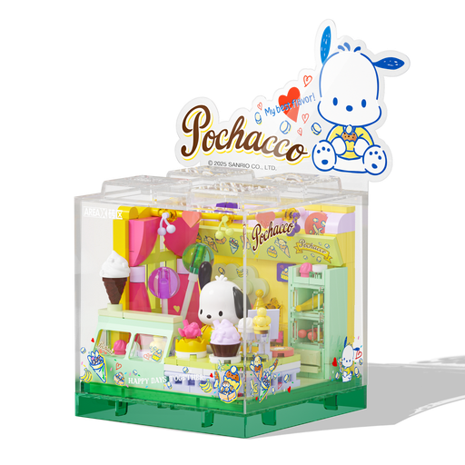 مكعبات بوشاكو – متجر الآيس كريم Pochacco Ice Cream Shop Building Blocks