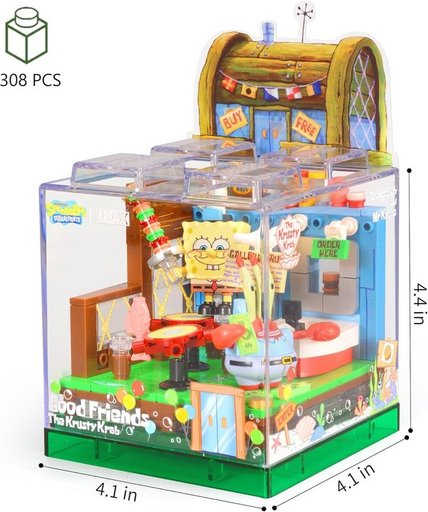 مطعم سلطع برغر السري – سبونج بوب مكعبات Secret Krusty Krab – SpongeBob Building Blocks