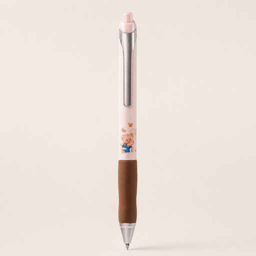 قلم حبر كبس بتصميم الدب اللطيف Cute Bear Click Pen
